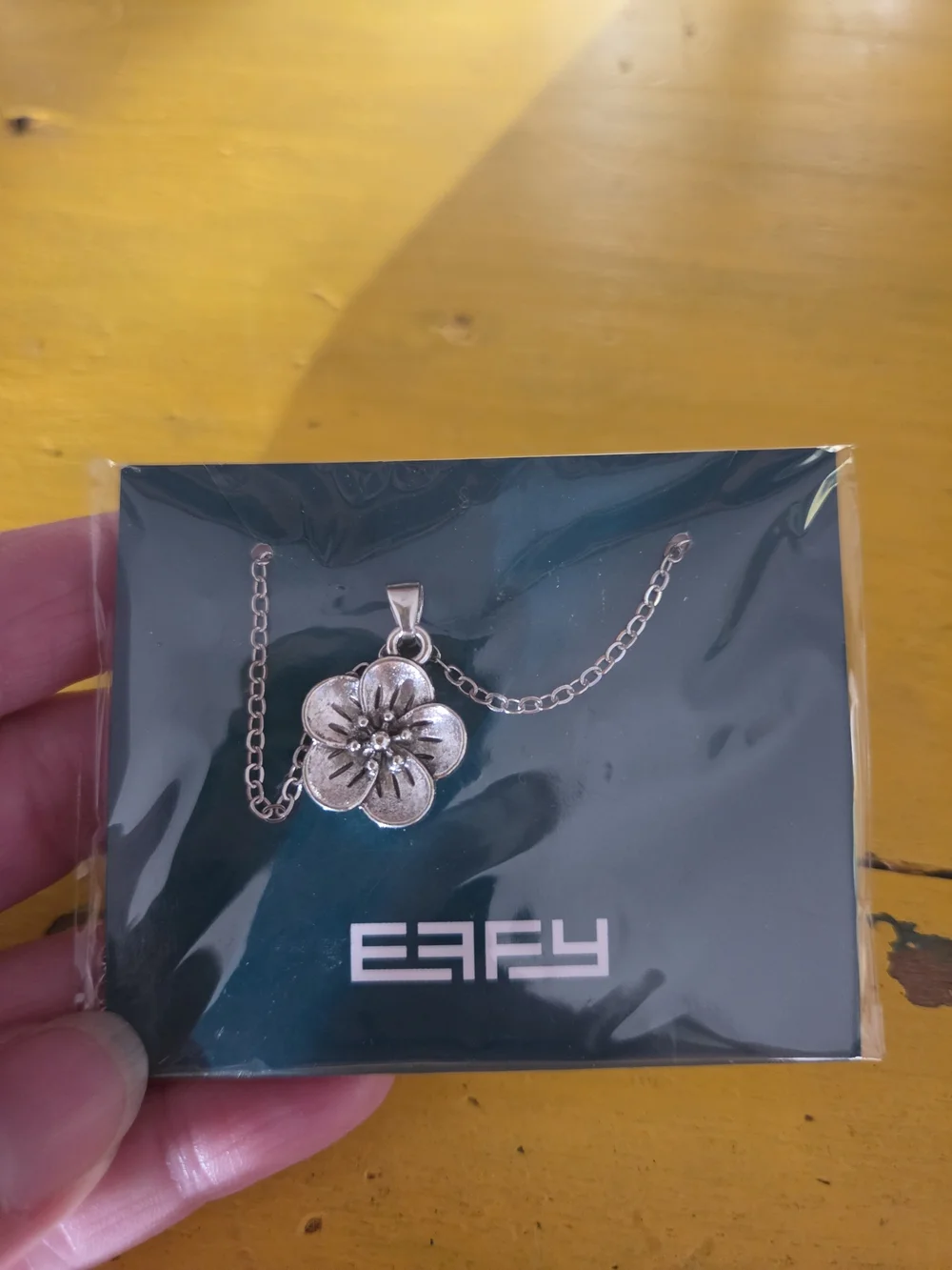 Effy Silver Flower Pendant Necklace - Floral Chain